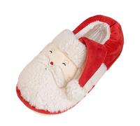 Generisch Zapatillas de felpa para parejas invierno Santa Casa Cálida Bolsa con zapatillas Moda Casual Navidad Slipper, rojo, 41 EU
