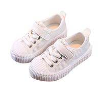 Generisch Zapatillas de fitness antideslizantes, lindas y informales, para papá, zapatillas de deporte para mujer, Blanco, 27 EU