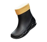 Generisch Zapatillas de fitness para mujer 41 Short Rain for Womens Ankle Rainboot Garden Boot Ladies Rubber Outside Work with Comfort Damen Walking Schuhe, Negro , 40 EU