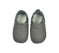 Generisch Zapatillas de gateo para bebé, para aprender a andar, para niñas y niños, de piel suave con suela de ante, para niños de 0 a 2 años, gris, 0-6 meses