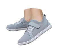 Generisch Zapatillas de interior para niños, zapatillas de deporte anchas, transpirables, ligeras, planas, para niños, para correr, tiempo libre, para correr en la calle, zapatillas de trail, gris