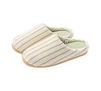 Generisch Zapatillas de invierno de algodón para mujeres y hombres,Pantuflas Mujer Invierno Cerrado,Pantuflas planas antideslizantes de fieltro de un solo color con suela de fieltro par de zapatos