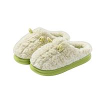 Generisch Zapatillas de invierno para mujer, cómodas, antideslizantes, cálidas, suaves, ligeras, de espuma viscoelástica, para interiores, No 4, 37/38 EU