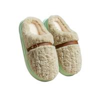 Generisch Zapatillas de invierno para mujer, cómodas, antideslizantes, cálidas, suaves, ligeras, de espuma viscoelástica, para interiores, No 2, 37/38 EU