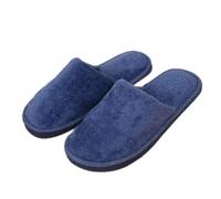 Generisch Zapatillas de invierno suaves para hombre con suela antideslizante, forro acogedor para horas acogedoras en tu propia casa, marine, 44 EU