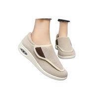 Generisch Zapatillas de malla ligeras y transpirables con acolchado para caminar cómodamente en el día a día. Plantilla acolchada con suela suave., beige, 39 EU 3X-Estrecho