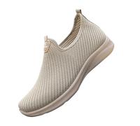 Generisch Zapatillas de malla para hombre: zapatillas deportivas antideslizantes para correr, transpirables, con suela suave, zapatillas de deporte de un solo color, zapatillas informales clásicas