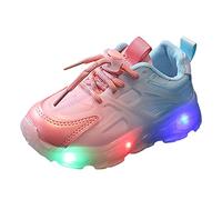 Generisch Zapatillas de moda para niñas para niños activos con suela cómoda diseño elegante para la educación física diaria actividades de ocio, Rosa., 29.5 EU