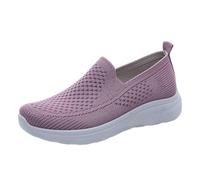 Generisch Zapatillas de mujer de verano de malla, transpirables, cómodas, monocolor, ligeras, suelas suaves, antideslizantes, para correr, entrenamiento, zapatillas deportivas 36-41, morado, 37 EU