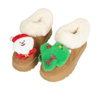 Generisch Zapatillas de Navidad para mujer, pantuflas de felpa para hombre, suaves, cómodas, cálidas, animales mullidas, ligeras, antideslizantes, cozy cerradas, divertidos zapatos de dibujos animados