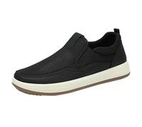 Generisch Zapatillas de ocio para hombre, ligeras, antideslizantes, de malla, transpirables, para senderismo, fitness, para exteriores, suelas suaves, para caminar, Negro , 43 EU