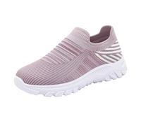Generisch Zapatillas de ocio para mujer, zapatillas de deporte antideslizantes para mujer, silenciadas, negras, para el tiempo libre, cómodas, de espuma viscoelástica, de malla, transpirables, suaves