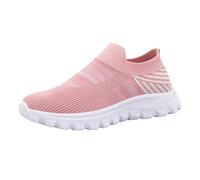 Generisch Zapatillas de ocio para mujer, zapatillas de deporte antideslizantes para mujer, silenciadas, negras, para el tiempo libre, cómodas, de espuma viscoelástica, de malla, transpirables, suaves