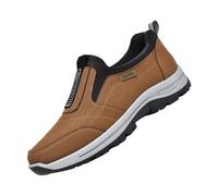 Generisch Zapatillas de senderismo para hombre, impermeables, antideslizantes, ligeras, para correr, correr, caminar, tobillos, montañas, ultraligeras, suelas suaves, cómodas, marrón, 47