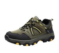 Generisch Zapatillas de senderismo para hombre, transpirables, color bloque, antideslizantes, cómodas, deportivas, para tiempo libre, trekking, transpirables, deportivas, escaladas, verde, 42 EU