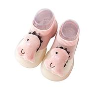 Generisch Zapatillas de verano para bebé con diseño de dinosaurios para niños pequeños, suela cómoda, transpirable, materiales de fácil cuidado, ideales para primeros pasos, Rosa., 22.5 EU
