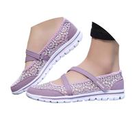 Generisch Zapatillas de verano para mujer, informales, para exteriores, de tela, retro, a la moda, para caminar, deportivas, antideslizantes, para vela, zapatos festivos, zapatos de trabajo