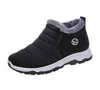Generisch Zapatillas deportivas de invierno para hombre y mujer, botines cómodos, antideslizantes, ortopédicos, ligeras, cortas, antideslizantes, botas anchas, botas cortas de invierno