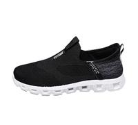 Generisch Zapatillas deportivas para hombre al aire libre ocio mosca tejido malla zapatos deportivos comercio exterior zapatos casuales, Negro , 45 EU