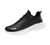Generisch Zapatillas deportivas para hombre con cordones, con suela suave, transpirables, antideslizantes, con amortiguación clásica, para exteriores, gris oscuro, 38 EU