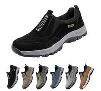 Generisch Zapatillas deportivas para hombre, gimnasio, sin cordones, transpirables, ligeras, antideslizantes, para exterior, informales, para el tiempo libre, para el tiempo libre, Negro , 39 EU