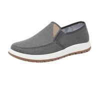 Generisch Zapatillas deportivas para hombre negro, zapatos de ocio al aire libre, zapatos negros para hombre, invierno, plataforma antideslizante monocolor, transpirables, cómodas, suelas suaves y
