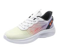 Generisch Zapatillas deportivas para hombre, para correr, tenis, caminar, gimnasio, zapatillas deportivas con espuma viscoelástica en diseño deportivo, naranja, 45 EU
