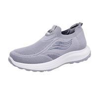 Generisch Zapatillas deportivas para mujer, con buen amortiguador, para tenis, fitness, correr, caminar, ligeras, transpirables, para el tiempo libre, gris, 36 EU