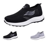 Generisch Zapatillas deportivas para mujer, con buen amortiguador, para tenis, fitness, correr, caminar, ligeras, transpirables, para el tiempo libre, Negro , 39 EU