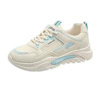 Generisch Zapatillas deportivas para mujer, fitness, zapatillas de correr, patchwork, color casual, zapatillas para mujer, monocolor, antideslizantes, plataforma, malla, retro, para exteriores