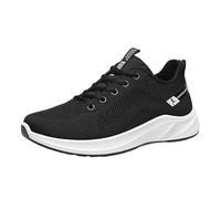 Generisch Zapatillas deportivas para mujer, ligeras, de malla, para correr, caminar, ligeras, transpirables, para correr, para el día a día, cómodas, Negro , 40 EU