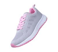 Generisch Zapatillas deportivas para mujer, modernas, de malla, transpirables, antideslizantes, con soporte para el arco del pie, amortiguación elástica, zapatillas de senderismo, Rosa., 41 EU