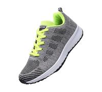 Generisch Zapatillas deportivas para mujer, modernas, de malla, transpirables, antideslizantes, con soporte para el arco del pie, amortiguación elástica, zapatillas de senderismo, verde, 43 EU