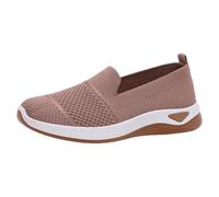Generisch Zapatillas deportivas para mujer, sin cordones, para el tiempo libre, ligeras, para caminar, tenis, fitness, correr, transpirables, ortopédicas, antideslizantes, transpirables, ligeras