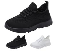 Generisch Zapatillas deportivas para mujer y hombre, para caminar, tenis, deporte, gimnasio, exterior, informales, ligeras, para fitness, correr, caminar, ligeras, para correr en la calle, Negro , 37