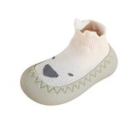 Generisch Zapatillas deportivas para mujer y niña, zapatillas ligeras para correr, zapatos escolares para niños 22 23 niño, beige, 22.5 EU