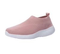 Generisch Zapatillas deportivas para mujer, zapatillas de deporte para exteriores, para correr, tenis, caminar, cómodas, ultraligeras, transpirables, ligeras, para el tiempo libre, para correr, rojo