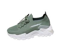 Generisch Zapatillas deportivas para mujer, zapatillas de deporte, zapatos para el tiempo libre, transpirables, para yoga, piscina, alivio del dolor, zapatos de natación, verde, 39 EU