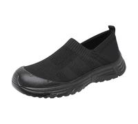 Generisch Zapatillas deportivas para mujer, zapatillas de fitness para mujer, color negro, antideslizantes, plataforma gruesa, suave, retro, transpirable, tiempo libre, senderismo, senderismo al aire