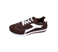 Generisch Zapatillas deportivas para mujer, zapatillas de gimnasia ortopédicas, cómodas, transpirables, ligeras, para correr, correr, entrenamiento en interiores, zapatillas de tenis, marrón, 37.5 EU