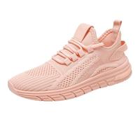 Generisch Zapatillas deportivas para mujer, zapatillas de verano de punto de malla, transpirables, zapatillas de caminar de un solo color, suela suave, amortiguación, zapatillas de deporte al aire