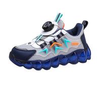Generisch Zapatillas deportivas para niñas, zapatillas de senderismo, transpirables, ligeras, transpirables, resistentes al desgaste, modernas, deportivas, para correr, para interiores, gris, 32 EU