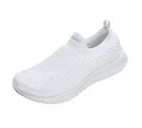 Generisch Zapatillas deportivas transpirables para hombre y mujer, ligeras, para correr, para policía, color negro, Blanco, 39 EU
