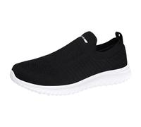 Generisch Zapatillas deportivas transpirables para hombre y mujer, ligeras, para correr, para policía, color negro, plata, 46 EU