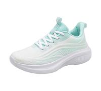 Generisch Zapatillas deportivas y transpirables para mujer, diseño de moda, zapatos de verano, el último patrón para el movimiento de ocio, verde, 38 EU