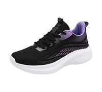 Generisch Zapatillas deportivas y transpirables para mujer, diseño de moda, zapatos de verano, el último patrón para el movimiento de ocio, morado, 41 EU