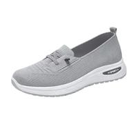 Generisch Zapatillas negras para mujer, zapatos de verano para mujer, elegantes, planos, de malla, transpirables, suaves, antideslizantes, informales, cómodos, zapatos deportivos, monocolor, zapatos