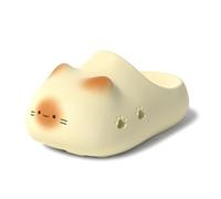 Generisch Zapatillas para gatos con bonito diseño de animales, paredes gruesas, altura adicional para mujer, cómodas zapatillas con suela antideslizante, ideales para el tiempo libre y el día a día