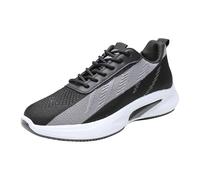 Generisch Zapatillas para hombre, antideslizantes, de malla, transpirables, cómodas, para correr, correr, entrenar, entrenar, entrenar, entrenar, zapatillas de baloncesto, gris, 43 EU
