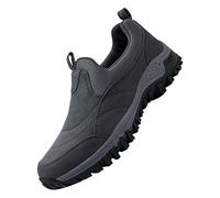 Generisch Zapatillas para hombre ligeras, botas de nieve para hombre, cálidas, zapatos de invierno sin cordones, zapatillas deportivas antideslizantes para el tiempo libre, zapatos de senderismo